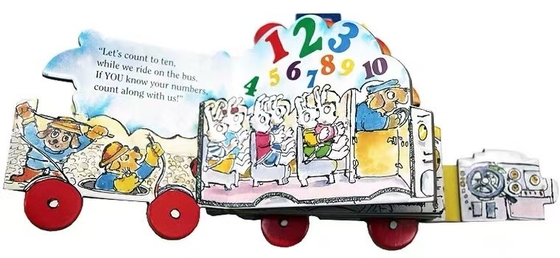 Paper Hardcover English Pop Up 3D Story Books Coloring For Kids Education